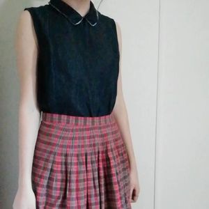 Plaid Swing Skirt